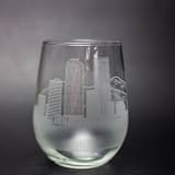"Denver, Colorado Skyline Stemless Wine Glass" - Glassware in clear by stephanie miller 1