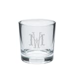 "Custom Gilded Low Ball Glass" - Glassware in clear by Papel Custom Design