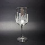 "Houston, Texas Skyline Wine Glass" - Glassware in clear by stephanie miller 1