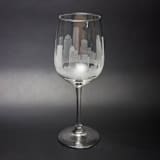 "Houston, Texas Skyline Wine Glass" - Glassware in clear by stephanie miller 1