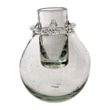 "Hand Blown Tequila Shot Glass with Cooler" - Glassware in clear by Vanessa Sherwood