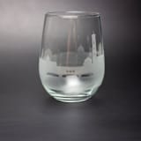 "Florence, Italy Skyline Stemless Wine Glass" - Glassware in clear by stephanie miller 1