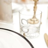 "Personalized Whiskey Glass - Initial" - Glassware in clear by Charlotte Noordzij