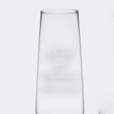 "Wedding Couple Personalized Champagne Estate Glasses, Set of 2" - Glassware in clear by Colin Supple