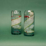 "Vestigio Glass Set of 2 - Handcrafted Colombian Drinkware" - Glassware in clear by Powered By People