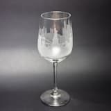 "New York City, New York Skyline Wine Glass" - Glassware in clear by stephanie miller 1