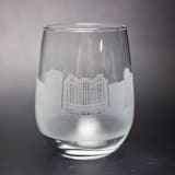 "Las Vegas, Nevada Skyline Stemless Wine Glass" - Glassware in clear by stephanie miller 1