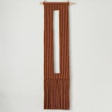 "Keyhole in Rust" - Original Textile Art in brown by Bharti Trivedi