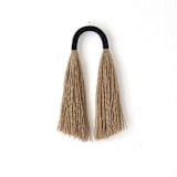 "Small Jute tassel" - Original Textile Art in black by Bharti Trivedi