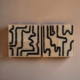 "El Reflejo Woven Art" - Original Textile Art in multicolor by Meso Casa LLC