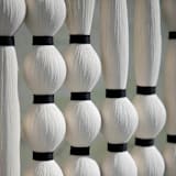 "Mitla Mini Tapestry" - Original Textile Art in white by Powered By People