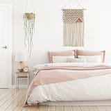 "Textural Fiber Art - Himalayas" - Original Textile Art in pink by Bharti Trivedi