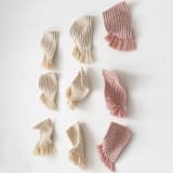 "Whimsical Waves" - Original Textile Art in natural by Bharti Trivedi