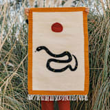 "Snake I" - Original Textile Art in multicolorassorted-colors by Powered By People