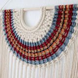 "Macrame wall hanging - TERRA" - Original Textile Art in multicolor by Bharti Trivedi