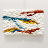 "waves" - Original Textile Art in multicolor by Meghan Shimek