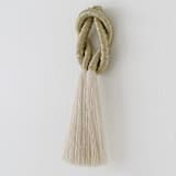 "Small Love Knot- Gold" - Original Textile Art in gold by Bharti Trivedi