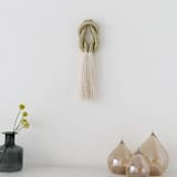 "Small Love Knot- Gold" - Original Textile Art in gold by Bharti Trivedi