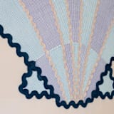 "Seashells at the Sea Shore" - Original Textile Art in pink by Karly Rose Sahr