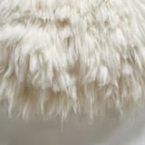 "Medium Muppet" - Original Textile Art in white by Meghan Shimek