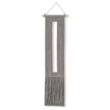 "Landscape wall Hanging- Keyhole" - Original Textile Art in gray by Bharti Trivedi