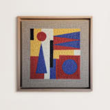"#1948" - Original Textile Art in multicolor by Bryn Wears-Fitipaldi