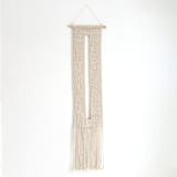"Keyhole Wall Hanging" - Original Textile Art in natural by Bharti Trivedi