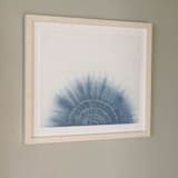 "Indigo Sunrise" - Original Textile Art in blue by Hilary L Hahn