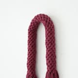 "Soft natural fiber arch in wine" - Original Textile Art in red by Bharti Trivedi