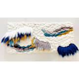 "Mountains" - Original Textile Art in multicolor by Meghan Shimek