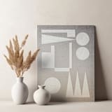 "#94903" - Original Textile Art in beige by Bryn Wears-Fitipaldi