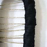 "Arch Sculpture" - Original Textile Art in black by Bharti Trivedi