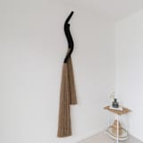 "Bound By Love" - Original Textile Art in brown by Bharti Trivedi