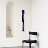 "Fiber art - Connected" - Original Textile Art in blue by Bharti Trivedi