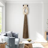 "Forever Love Knot in Ivory" - Original Textile Art in natural by Bharti Trivedi