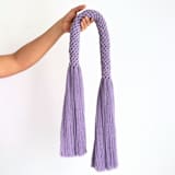 "Knotted arch in Lavander" - Original Textile Art in purple by Bharti Trivedi