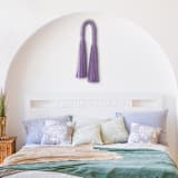 "Knotted arch in Lavander" - Original Textile Art in purple by Bharti Trivedi