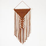"Fiber Art Wall Hanging - Pyramid" - Original Textile Art in multicolor by Bharti Trivedi