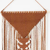 "Fiber Art Wall Hanging - Pyramid" - Original Textile Art in multicolor by Bharti Trivedi