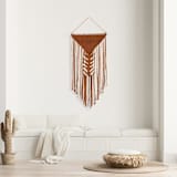 "Fiber Art Wall Hanging - Pyramid" - Original Textile Art in multicolor by Bharti Trivedi