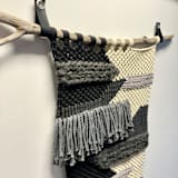 "Abstract Macrame #005" - Original Textile Art in multicolor by Kelly Renee Arte