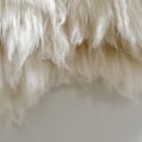 "Big Muppet" - Original Textile Art in white by Meghan Shimek
