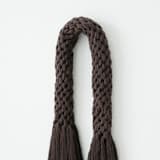 "Natural Fiber Arch in Espresso" - Original Textile Art in brown by Bharti Trivedi