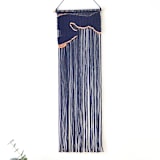 "Crescent Bay II" - Original Textile Art in blue by Bharti Trivedi
