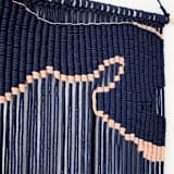 "Crescent Bay II" - Original Textile Art in blue by Bharti Trivedi