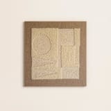 "#60647" - Original Textile Art in white by Bryn Wears-Fitipaldi