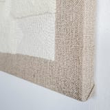 "#60647" - Original Textile Art in white by Bryn Wears-Fitipaldi