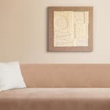 "#60647" - Original Textile Art in white by Bryn Wears-Fitipaldi