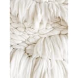 "Roots" - Original Textile Art in white by Meghan Shimek