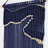 "Fiber Art Wall hanging - Crescent Bay" - Original Textile Art in blue by Bharti Trivedi